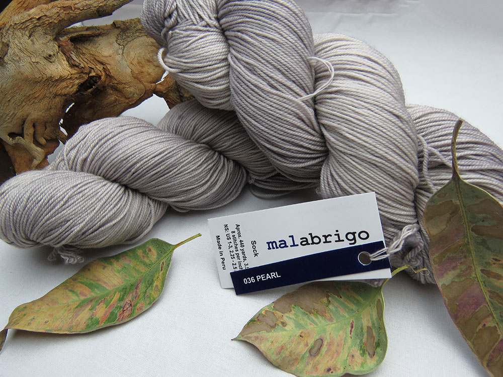 Malabrigo - Sock - Pearl - Light Fingering - 100% Superwash Merino Wool