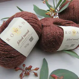 rowan felted tweed barn red